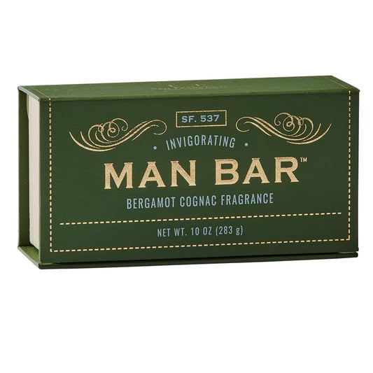 San Francisco Soap Company Bergamot And Cognac Fragrance Man Bar - Invigorating - No Harmful Chemicals - Good For All Skin Types