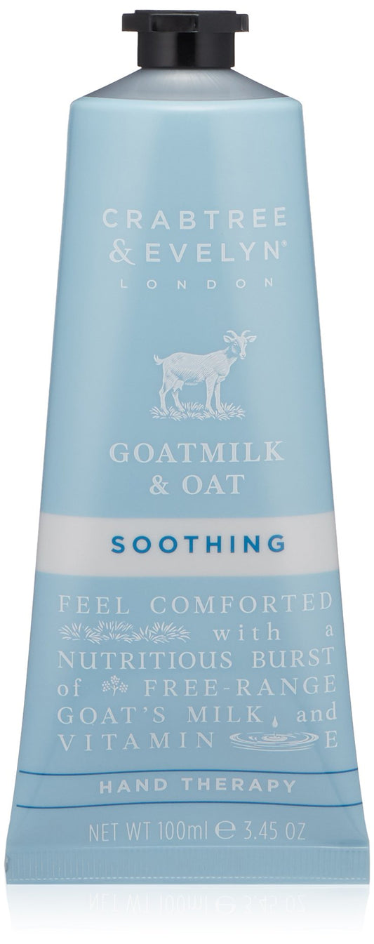 Crabtree & Evelyn Goatmilk And Oat Soothing Hand Cream Therapy, 3.45 Oz