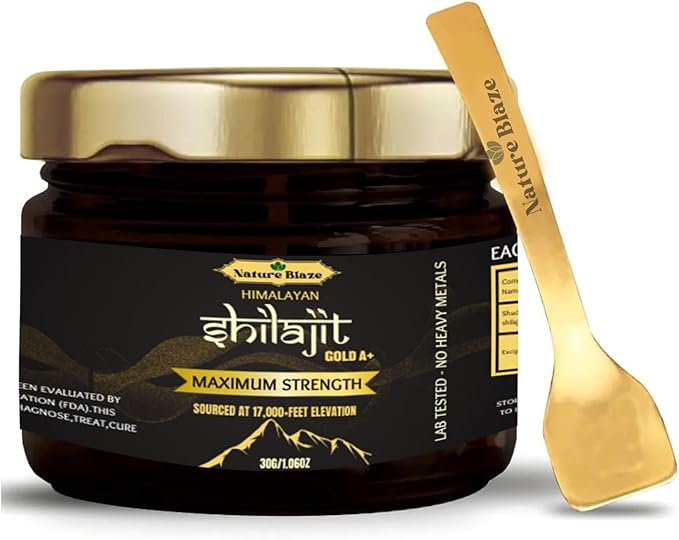 Pure Organic Himalayan Shilajit Resin for Men & Women (30Gm / 1.0 Ounce)