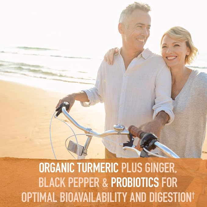 Garden of Life Turmeric Inflammatory Response & Vitamin D3 Raw Whole Food Supplements, 60 Tablets & 60 Capsules