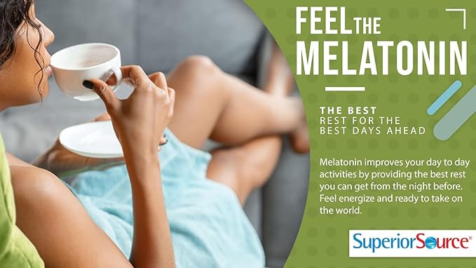 Superior Source Melatonin 1 mg - Healthy Sleep Support Supplement for Adults - Melatonin Formula with Chamomile Aids Relaxation & Restful Sleep - 100 Sublingual Dissolving Tablets