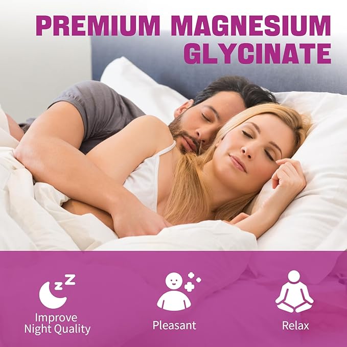 Magnesium Glycinate Gummies 400 mg, High Absorption Magnesium Glycinate Supplement with Potassium, Calcium, Vitamin D, B6 & CoQ10 for Night, Muscle Support Cranberry Flavor 60 Count (2 Packs)