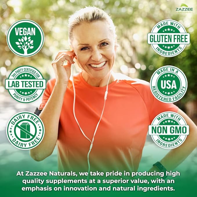 Zazzee Extra Strength Citicoline, 500 mg per Serving, 100 Vegan Capsules, Superior CDP Choline Form, 100% Vegetarian and Pharmaceutical Grade, 50-Day Supply, All-Natural and Non-GMO