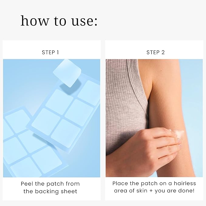 Energy Patches - 30 Topical Patches with Caffeine from Guarana Extract, Taurine, Glucuronolactone, Green Tea, Vitamin B3, B5, B6, Transdermal Caffeine Energy