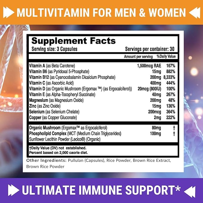 FRESH HEALTHCARE Chlorella and Immune Support Multivitamin - Bundle