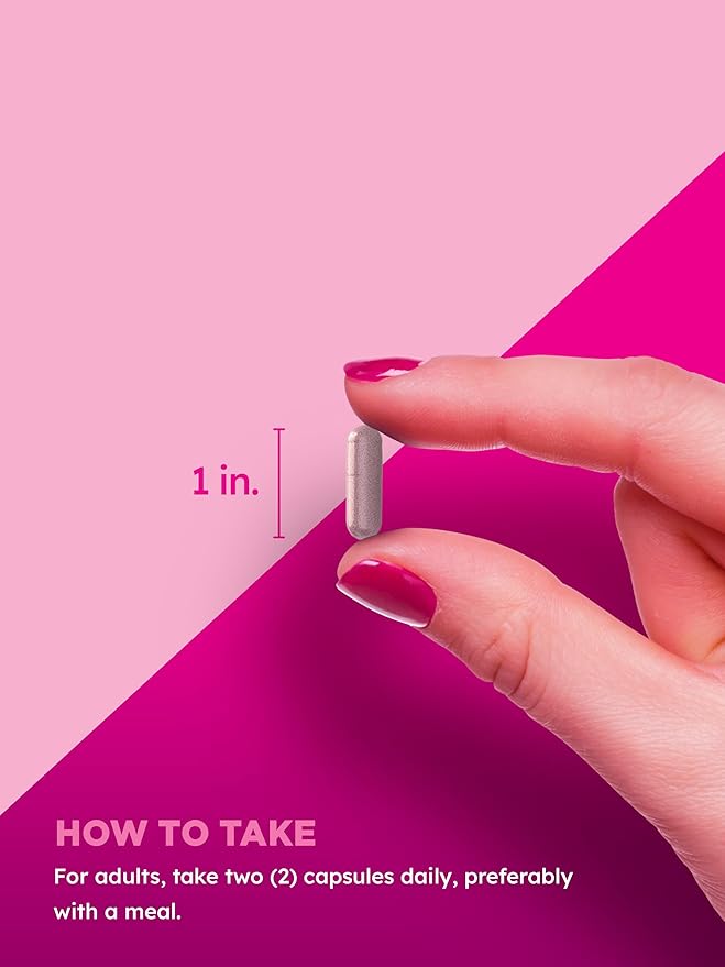 PINK Cranberry Pills for Women | 60 Capsules | Plus Vitamin C | Non-GMO & Gluten Free Extract Supplement | Supports Urinary Tract Health