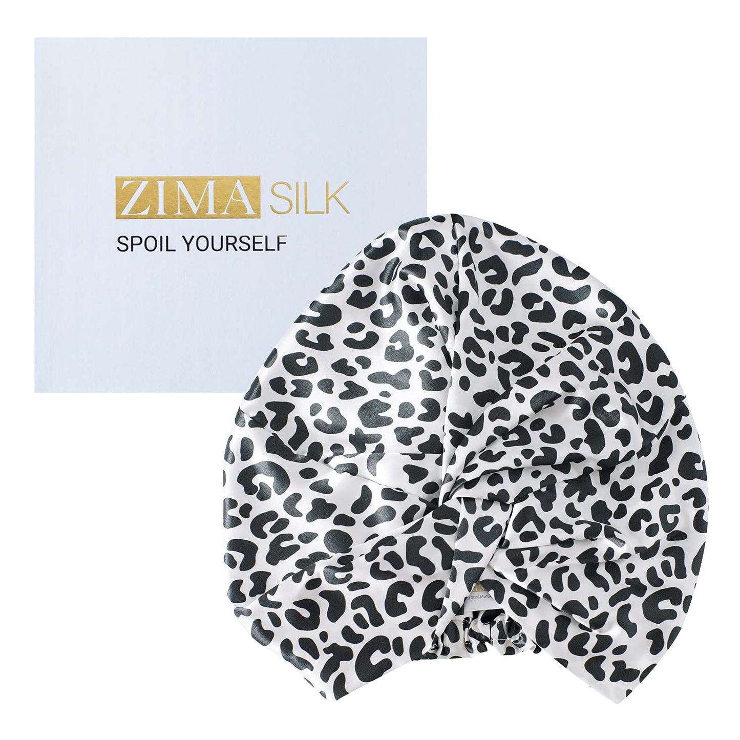 Zimasilk 22 Momme 100% Mulberry Silk Bonnet For Sleeping & Women Hair Care, Highest Grade 6A Silk Hair Wrap For Sleeping With Pr
