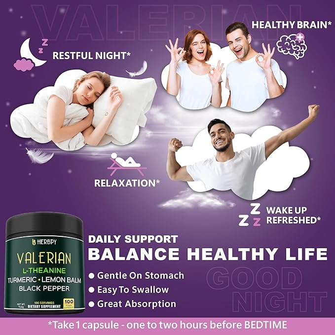Bundle 5in1 Ashwagandha Shilajit & 5in1 Valerian Root Supplement - Support Relaxation, Healthy Mind & Heart, Digestion and Immune