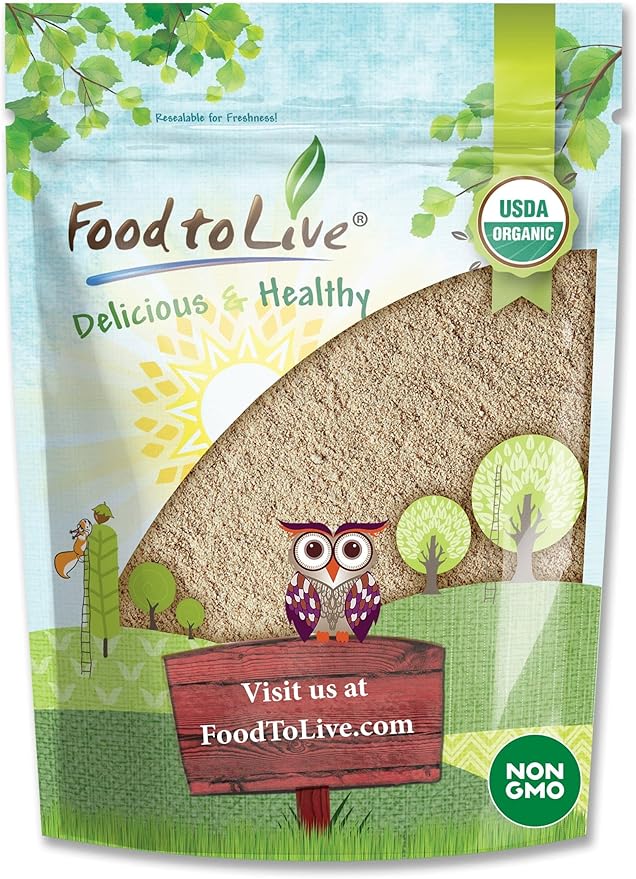 Food to Live Organic Ashwagandha Root Powder, 8 Ounces - Non-GMO, Finely Ground Indian Ginseng, Pure, Raw, Vegan. Easy to Mix. Adaptogenic Herb.