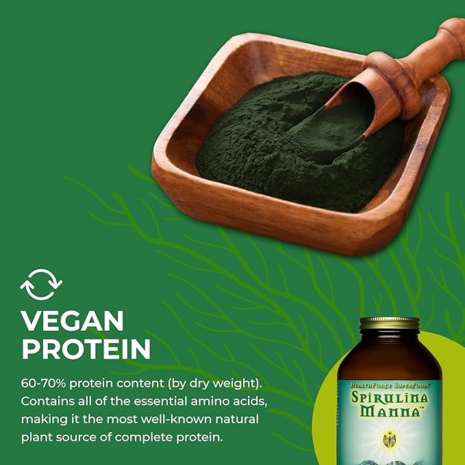 HealthForce SuperFoods Spirulina Manna - Powder - 5.25 Oz