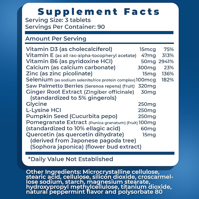 Real Health The Prostate Formula - Prostate Supplements for Men, Prostate Health, Prostate Relief, Saw Palmetto for Men, Prostate Vitamins - 270 Count