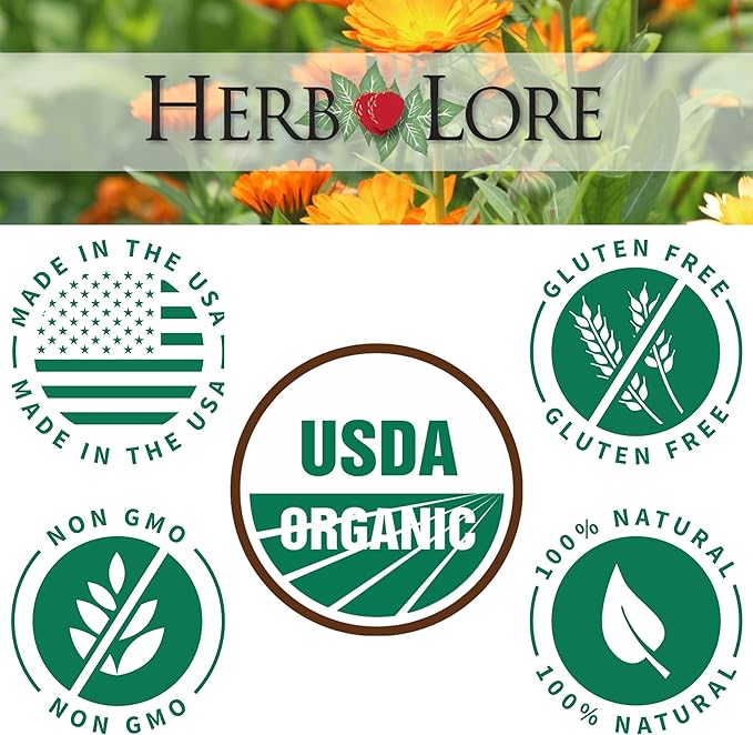 Herb Lore Organic Shatavari Root Extract Tincture - Liquid Shatavari Drops (Asparagus Racemosus) for Lactation and Wellness Support - Alcohol Free (2 fl oz)
