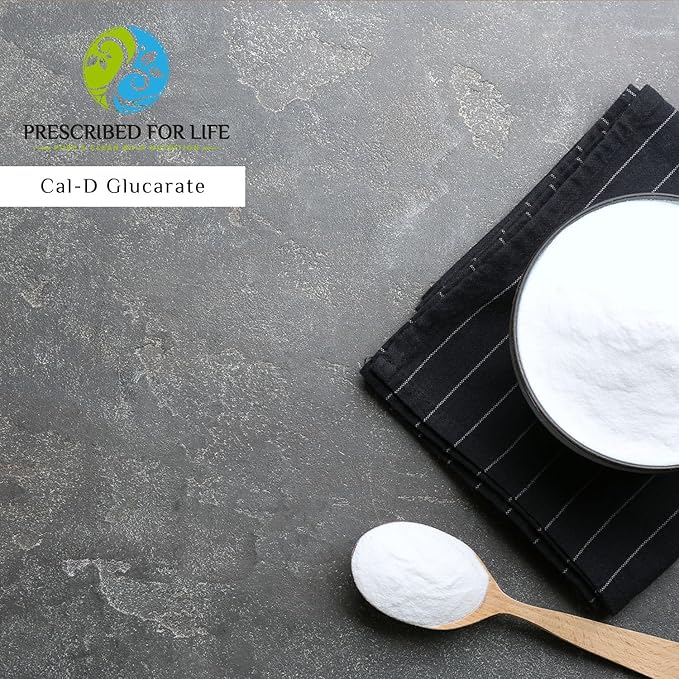 Prescribed for Life Calcium D Glucarate Powder, Pure CDG Fine Powder, USP Grade, Vegan, Gluten Free, Non GMO (4oz / 113g)