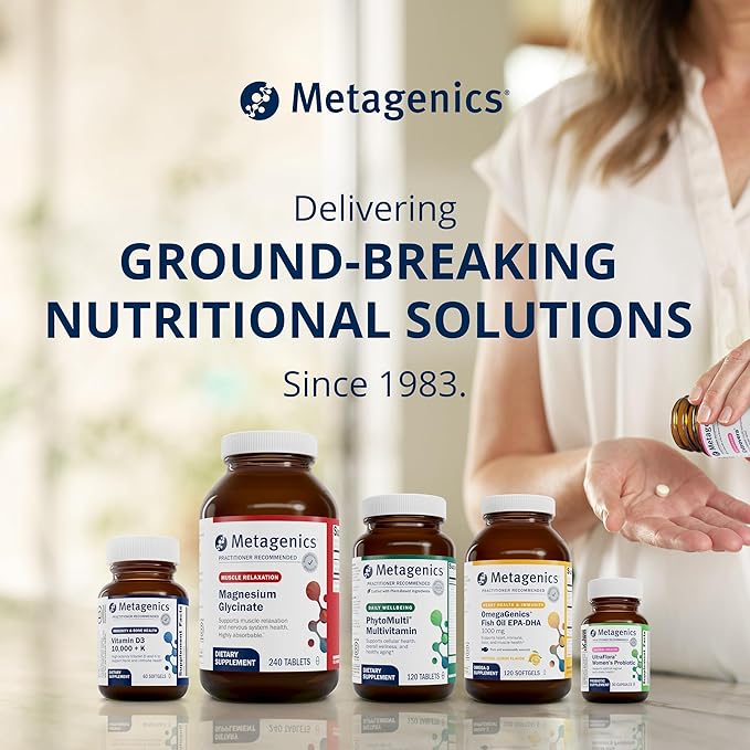 Metagenics Magnesium Glycinate - Highly Absorbable - Support for Sleep, Stress Relief, Muscle, Bone, Heart & Nerve Health - Gluten-Free - Non-GMO - Vegetarian - 120 Tablets
