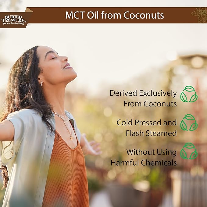 Buried Treasure MCT Coconut Oil, 16.54 Fl Oz (Pack of 1)