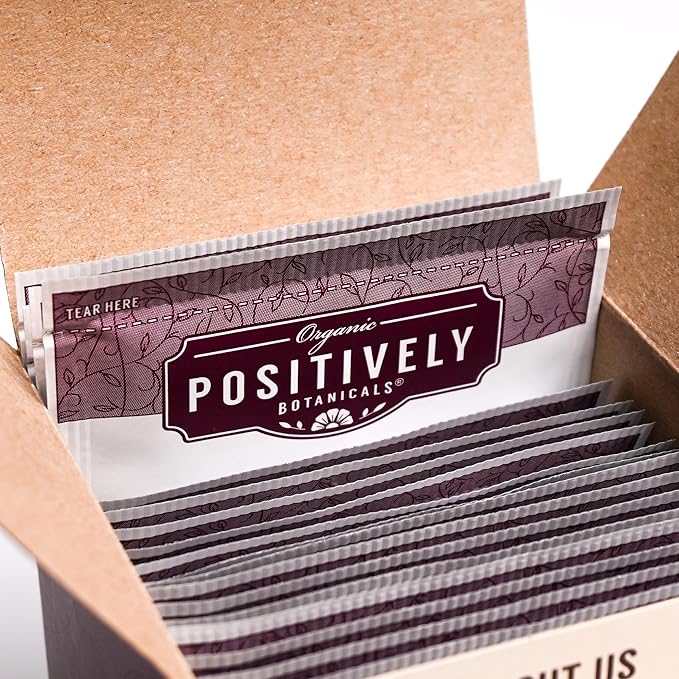 Organic Positively Botanicals Company, Olive Leaf Herbal Tea Bags, 20 Count