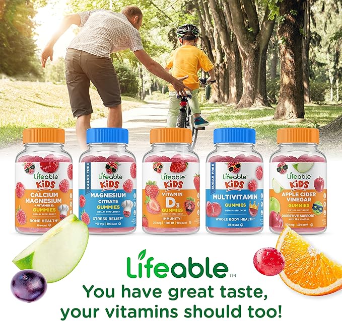 Lifeable Turmeric Curcumin and Ginger for Kids – with Black Pepper Extract – 2000mg – Great Tasting Natural Flavor Gummy Supplement – Gluten Free Vegetarian Chewable – 90 Gummies